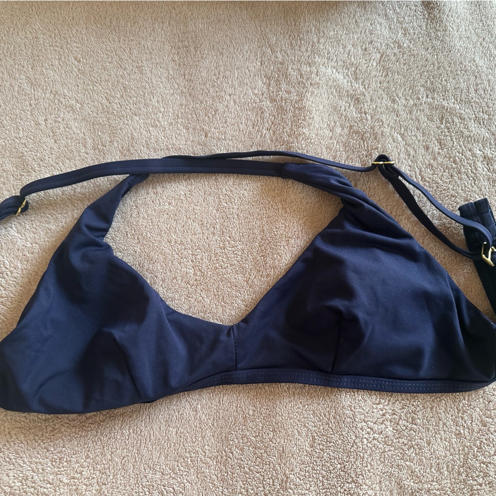 Andie Navy Bikini Top